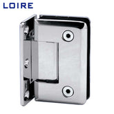 Best Sell Standard Duty Shower Hinges Wall Mount 90 degree Glass Clamp OffSet Back Plate Glass Door Hinge L-2112