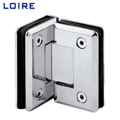 Standard Duty Shower Hinges Glass to Glass 90 degree Glass Clamp Modern Design Glass Door Hinge L-2115