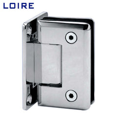 Hot Sell Standard Duty Shower Hinges Wall Mount 90 degree Glass Clamp Full Back Plate Glass Door Hinge L-2111