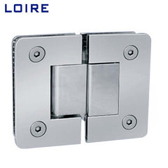 Standard Duty Shower Hinges Glass to Glass 180° Glass Clamp Door Hinge China Factory Supply L-2103