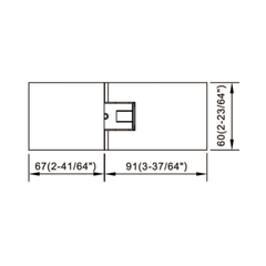 Professional Standard Duty Shower Hinge For Glass Shower Door L-6033