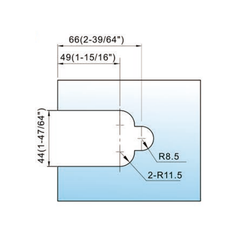 Custom Standard Duty Shower Hinge For Glass Shower Door L-6035