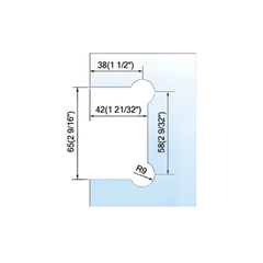 Custom Standard Duty Shower Hinges Wall Mount Glass Clamp For Sell L-2100