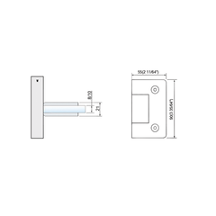 Custom Standard Duty Shower Hinges Wall Mount Glass Clamp For Sell L-2100