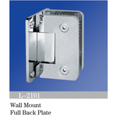 China Manufacturing Standard Duty Shower Hinges Wall Mount Glass Clamp Full Back Plate Factory Price L-2101