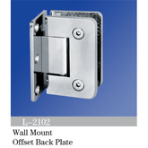 Standard Duty Shower Hinges Wall Mount 90° Glass Clamp Half Back Plate Factory Direct Sell Door Hinge L-2102