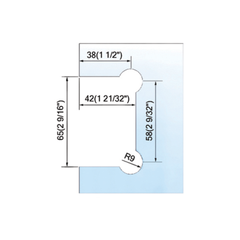 Standard Duty Shower Hinges Wall Mount 90° Glass Clamp Half Back Plate Factory Direct Sell Door Hinge L-2102