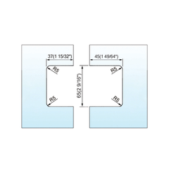 Standard Duty Shower Hinges L-2115W