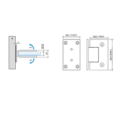 Standard Duty Shower Hinges L-2121