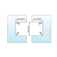Standard Duty Shower Hinges L-2123W