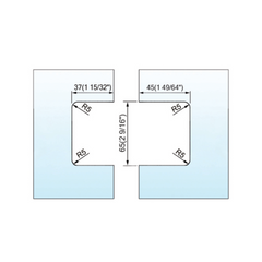 Standard Duty Shower Hinges L-2124W