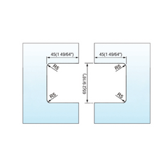 Standard Duty Shower Hinges L-2125W