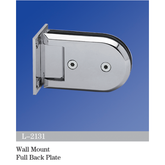 Standard Duty Shower Hinges Wall to Glass 90 Degree Full Back Plate Shower Door Hinge L-2131