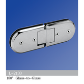 Standard Duty Shower Hinges Glass to Glass 180 Degree Glass Hinge Supplier L-2133