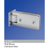 Standard Duty Shower Hinges Wall to Glass Wall Mount Full Back Plate Shower Door Hinge L-2141