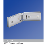 Standard Duty Shower Hinges Glass to Glass 135 Degree Glass Clamp Custom Made Hinge L-2144