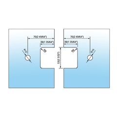 Standard Duty Shower Hinges L-2153