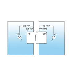 Standard Duty Shower Hinges L-2154