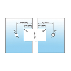Standard Duty Shower Hinges L-2155