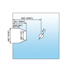 Standard Duty Shower Hinges Wall Mount Full Back Plate L-2161