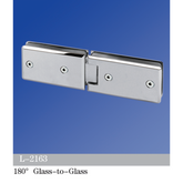 Standard Duty Shower Hinges 180° Glass-to-Glass L-2163