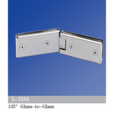 Standard Duty Shower Hinges 135° Glass-to-Glass L-2164