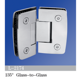 Standard Duty Shower Hinges 135° Glass-to-Glass L-2174