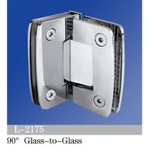 Standard Duty Shower Hinges 90° Glass-to-Glass L-2175