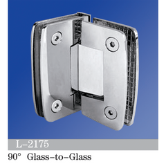 Standard Duty Shower Hinges 90° Glass-to-Glass L-2175