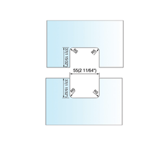Pivot Shower Hinges Glass to Fixed Transom Mount Glass Door Hinge China Supplier L-2312