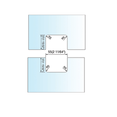 Pivot Shower Hinges Glass to Fixed Transom Mount Glass Door Hinge Clamp L-2322