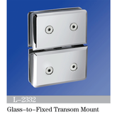 Pivot Shower Hinges Glass to Fixed Transom Mount Glass Door Hinge Glass Connectors L-2332