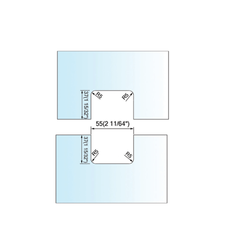Pivot Shower Hinges Glass to Fixed Transom Mount Glass Door Hinge Glass Connectors L-2332
