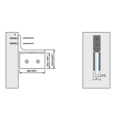 Pivot Shower Hinges Wall Mount Frameless Glass Door Hinge With Good Quality L-2353