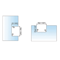 Pivot Shower Hinges Inline Panel Mount Glass to Glass Glass Door Clip Factory Price L-2356