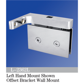 Pivot Shower Hinges Left Hand Mount Shown Offset Bracket Wall Mount Bathroom Hinge L-2362L