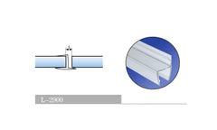 180° Glass-to-Glass Sealing Strip | Fits 6-12 mm Glass | 7 ft Length L-2900