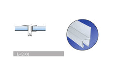 180° Glass-to-Glass Sealing Strip | 6–12 mm Glass | 7 ft (2.13 m) L-2901