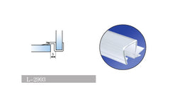 L-2903 90° Glass-to-Glass Sealing Strip | Fits 6–12 mm Glass | 7 ft (2.13 m)