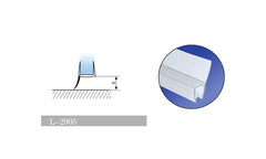 L-2905 Glass-to-Floor Sealing Strip | Fits 6–12 mm Glass | 7 ft (2.13 m)