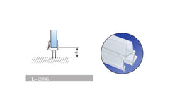 L-2906 Glass-to-Floor Sealing Strip | Fits 6–12 mm Glass | 7 ft (2.13 m)