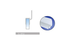 L-2912 Glass-to-Floor Sealing Strip | Fits 6–12 mm Glass | 7 ft (2.13 m)