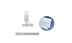L-2913 Glass-to-Floor Sealing Strip | Fits 6–12 mm Glass | 7 ft (2.13 m)