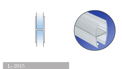 L-2915 180° Glass-to-Glass Sealing Strip | Fits 6–12 mm Glass | 7 ft (2.13 m)
