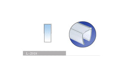 L-2918 Glass-to-Glass Sealing Strip | Fits 6–12 mm Glass | 7 ft (2.13 m)