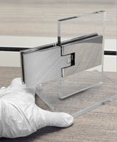 Self-Centering 180° Glass-to-Glass Shower Hinges | Max Load 45KG L-6033