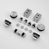 Soft-Close Sliding Door Shower Hardware Kit | Max 60KG Load | Double Door Design S018 Accessories 1