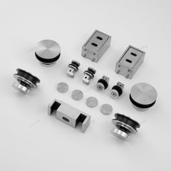 ソフトクローズ スライド ドア シャワー ハードウェア キット |最大60KG荷重 |両開きドアデザイン S018 アクセサリー 1