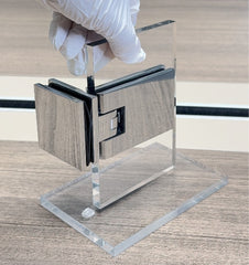 Loire Self-Centering 90° Glass-to-Glass Shower Hinges | Max Load 45KG Hardware Loire L-6035 Hinge