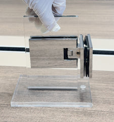 Loire Self-Centering 90° Glass-to-Glass Shower Hinges | Max Load 45KG Hardware Loire L-6035 Hinge
